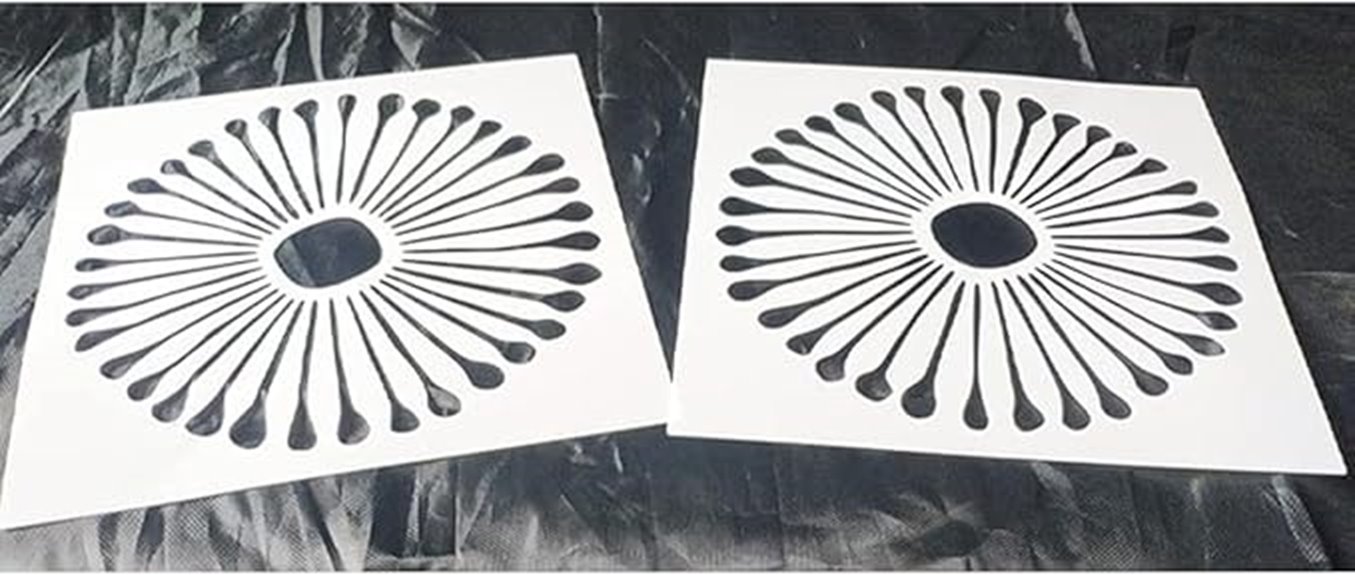 two piece floor stencil