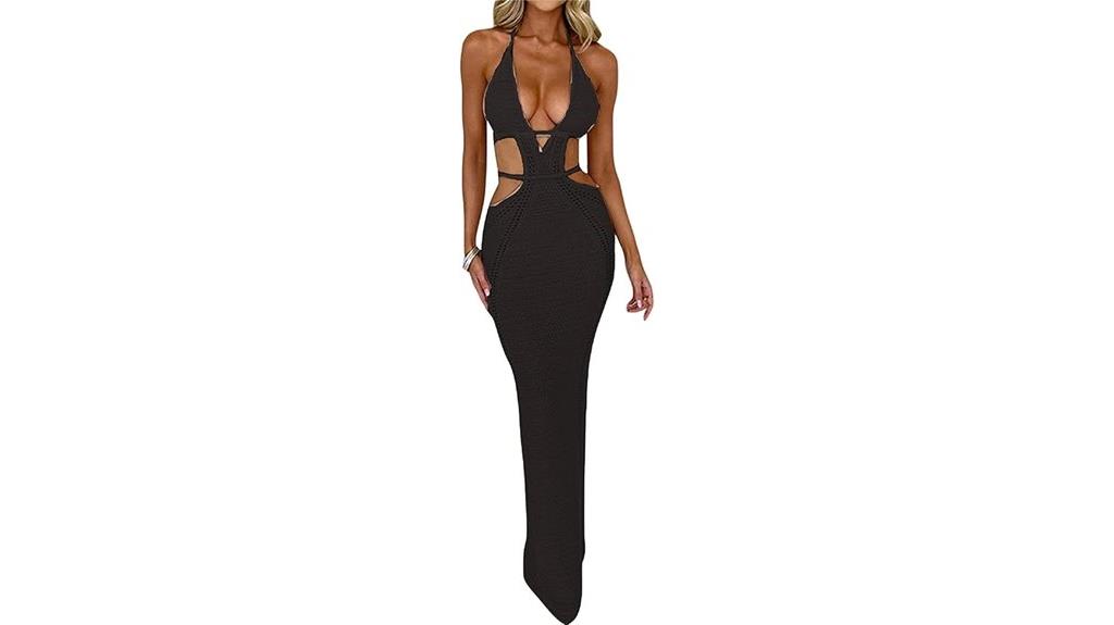 v neck halter sweater