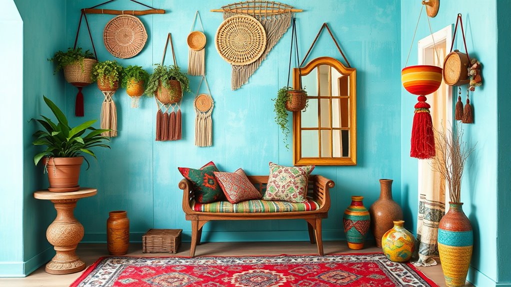 vibrant colors and accents