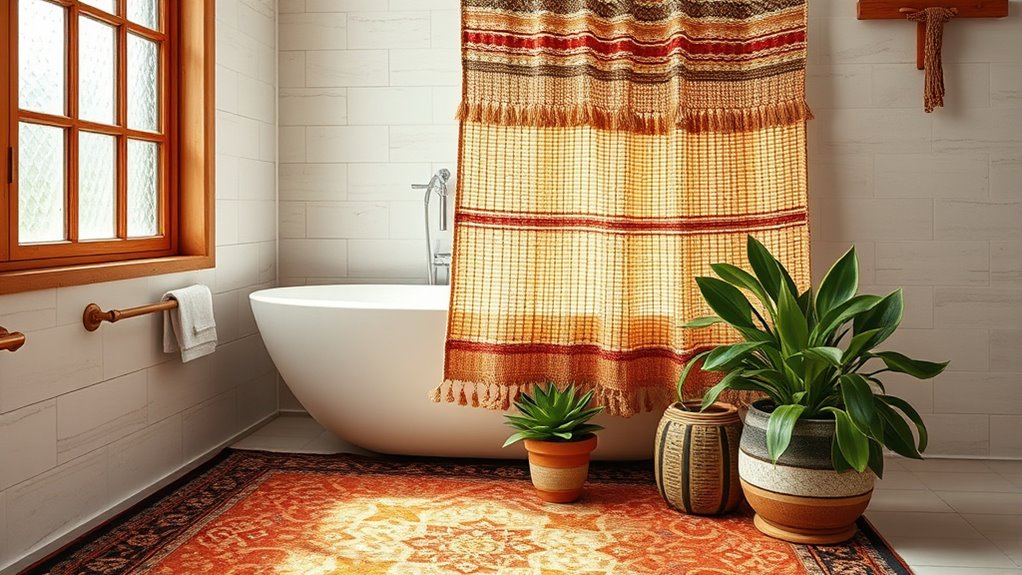vibrant earthy boho rugs