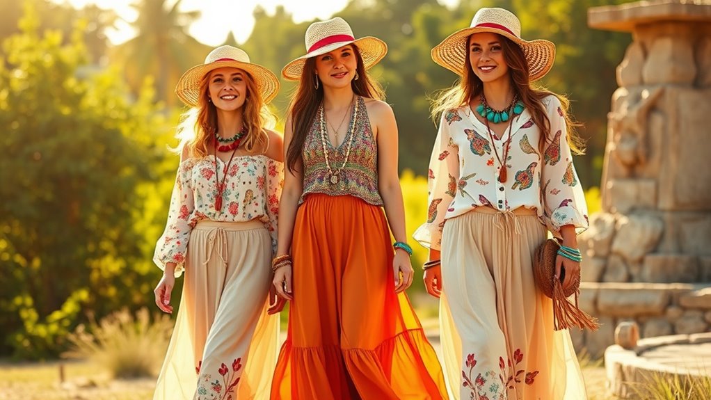 vibrant earthy boho style