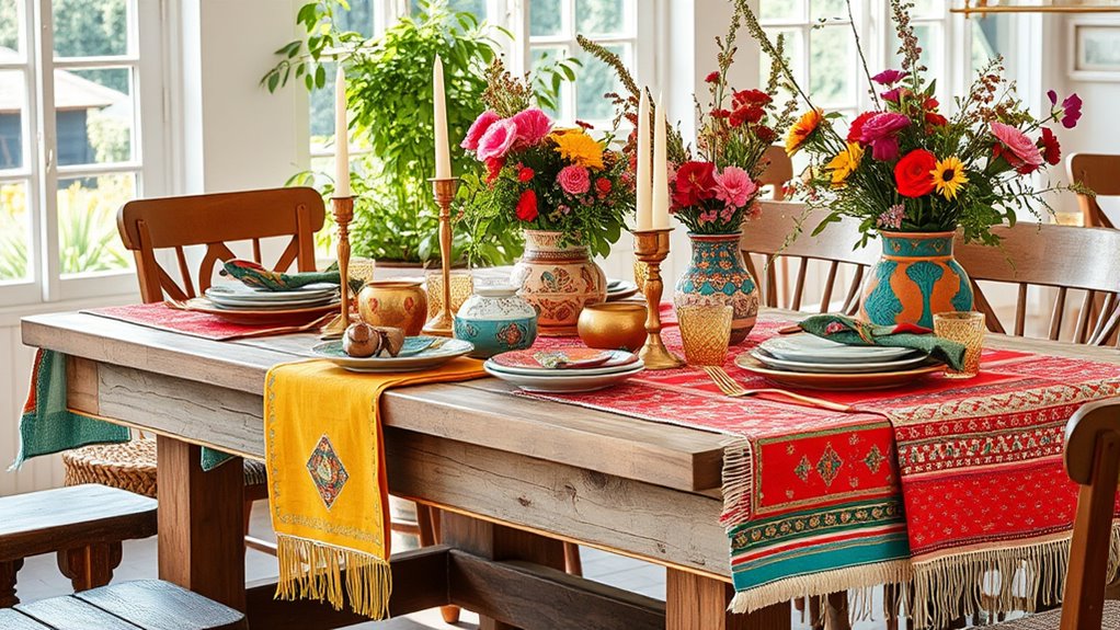 vibrant eclectic boho palette
