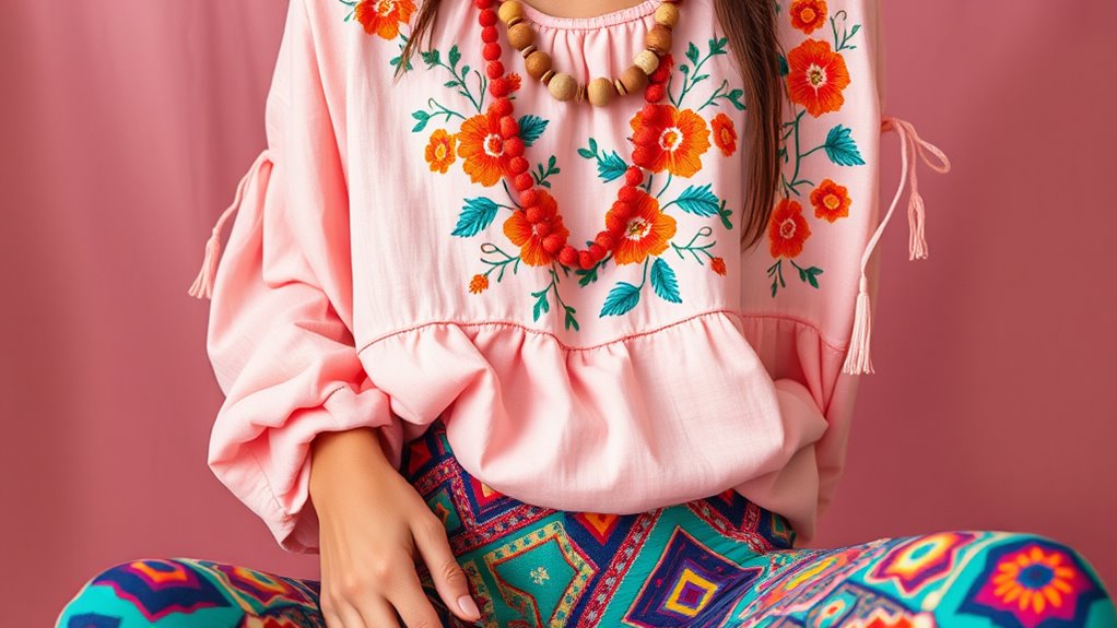vibrant prints and details