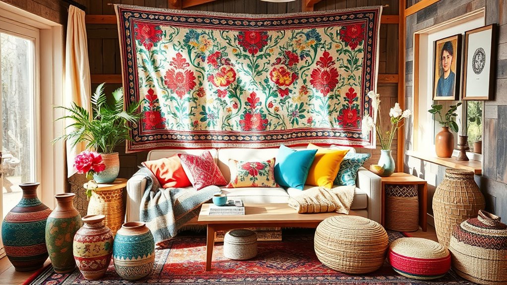 vibrant textiles and patterns