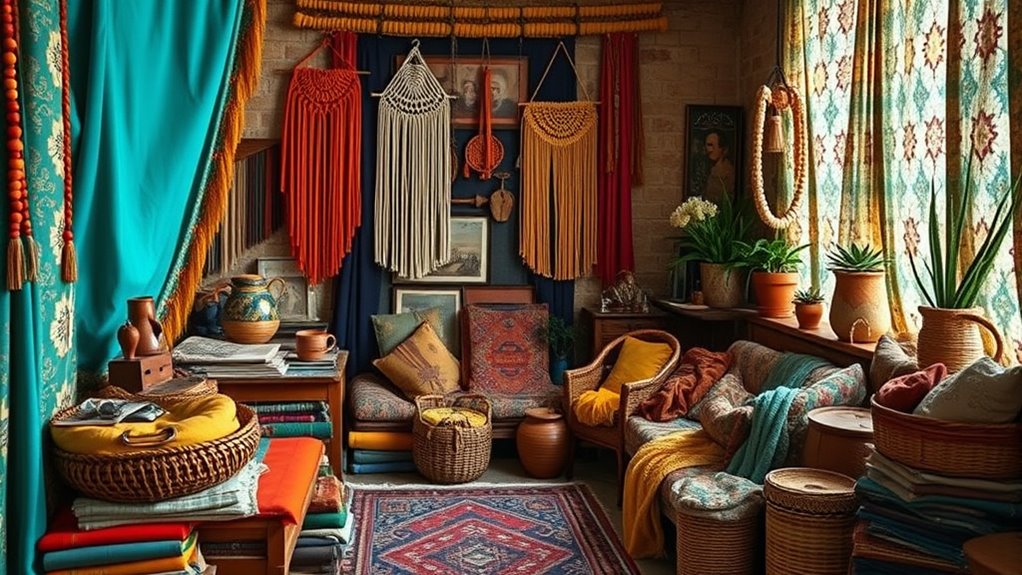 vibrant textured eclectic mix