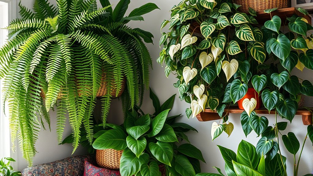 vibrant textured foliage layers