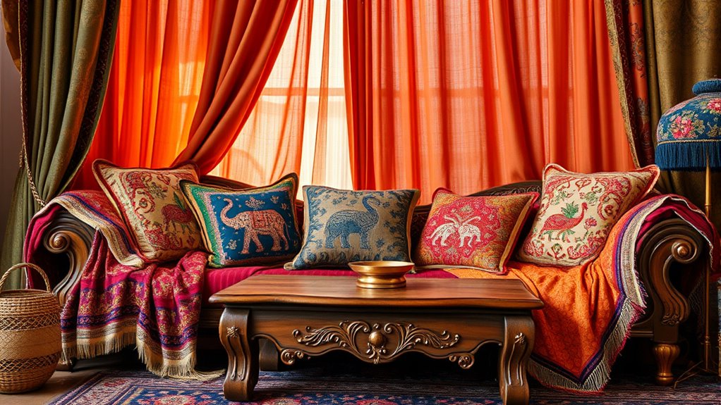 vibrant traditional handcrafted textiles