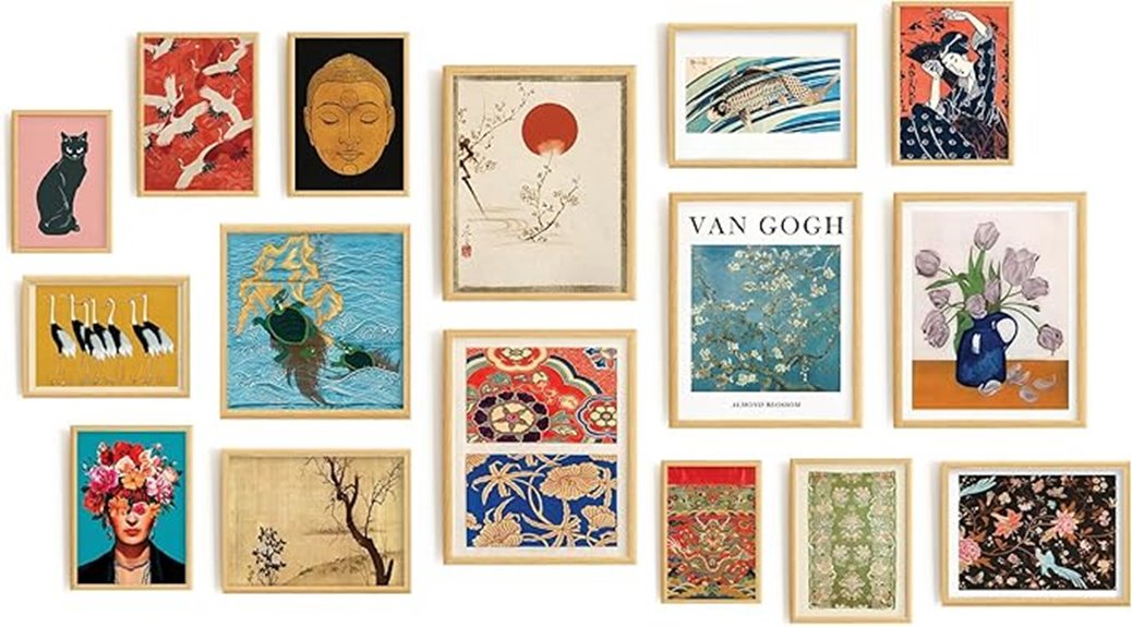 vibrant unframed wall art
