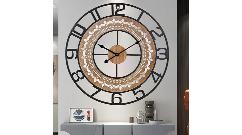 vintage 20 inch round clock
