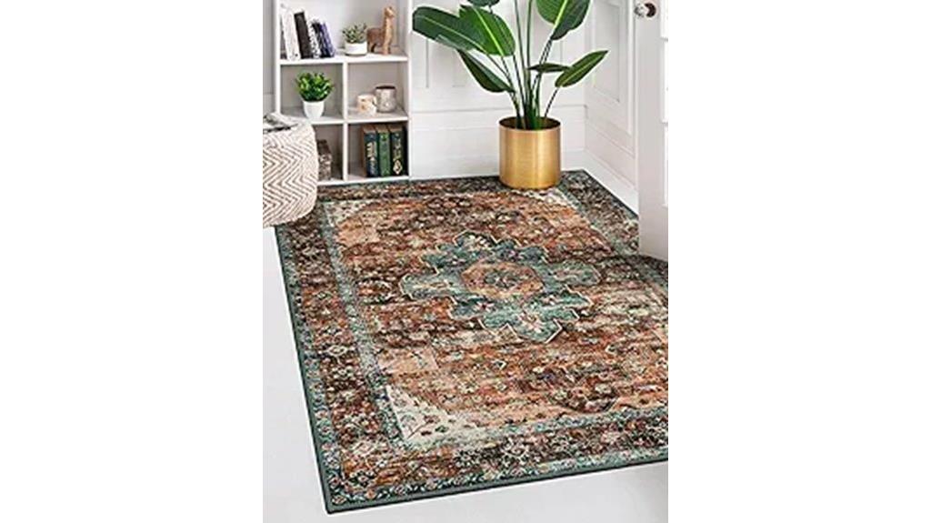 vintage 5x7 non slip rug