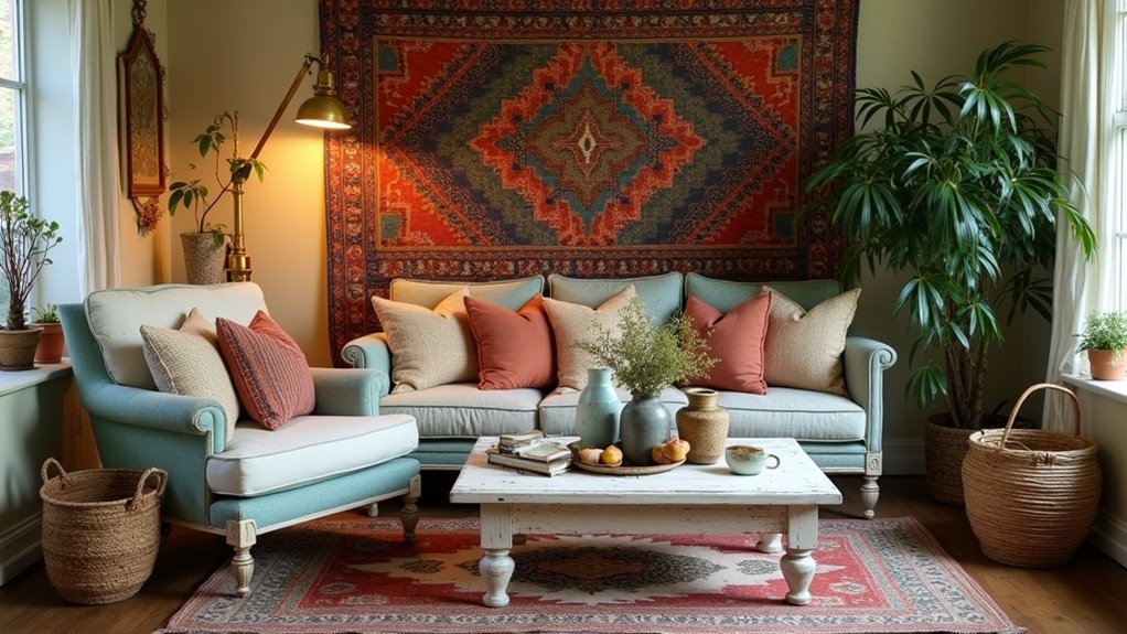 vintage boho thrift decor