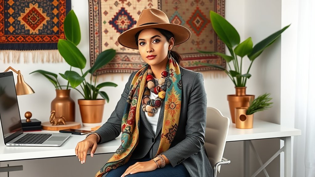 vintage ethnic accessory styling