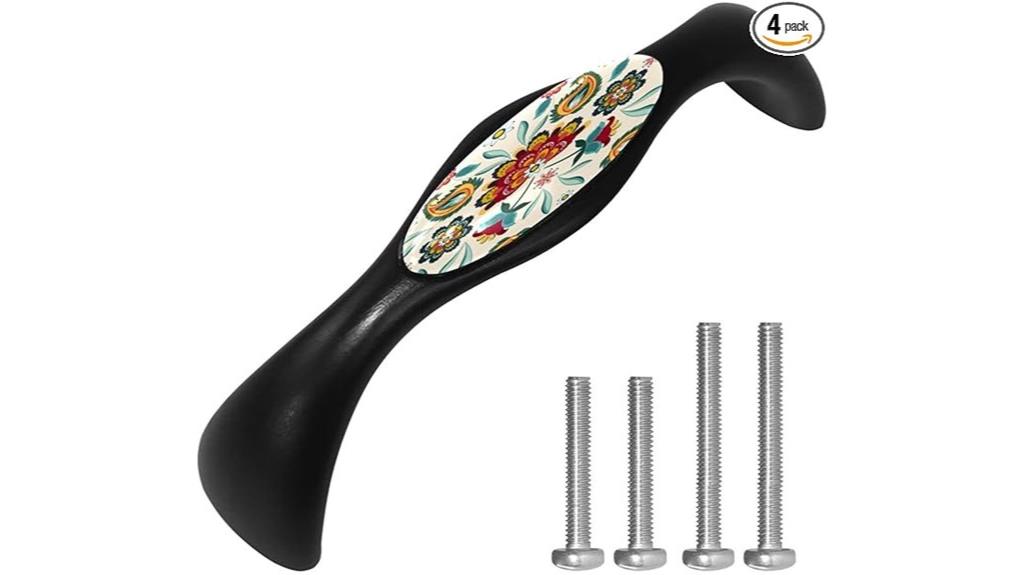 vintage ethnic cabinet handles