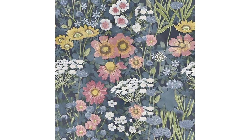 vintage floral peel wallpaper