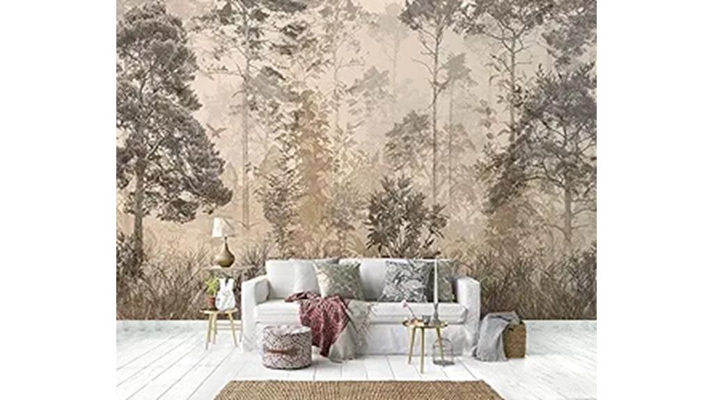 vintage forest wall mural