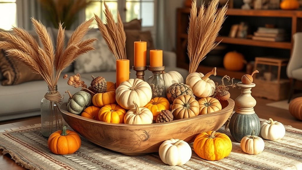 vintage modern fall decor