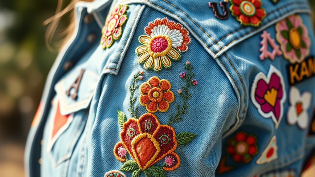 vintage patch and applique personalization