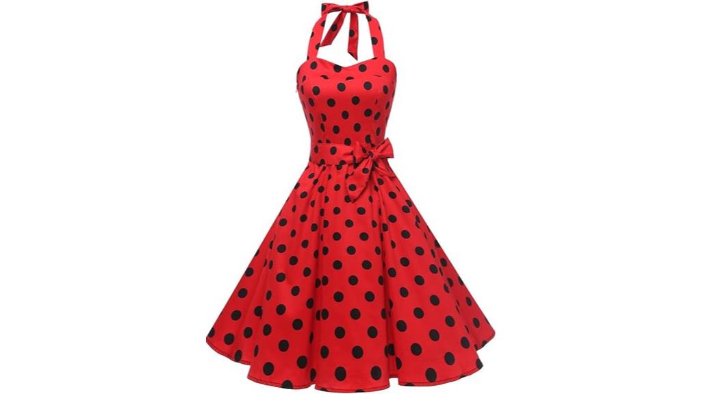 vintage polka dot dress