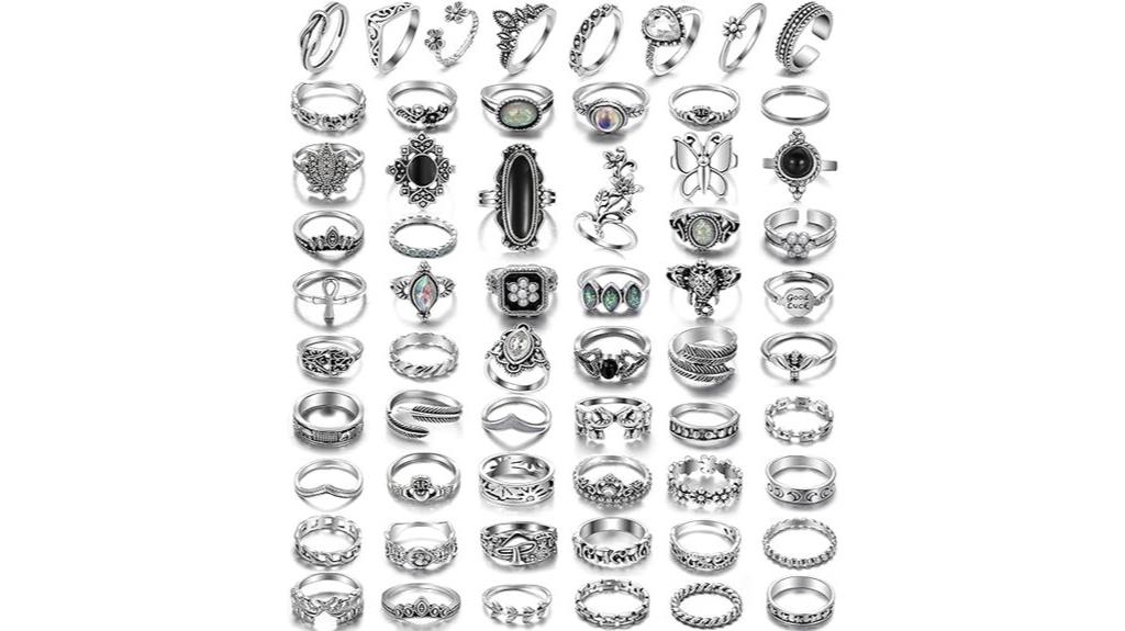vintage silver knuckle rings