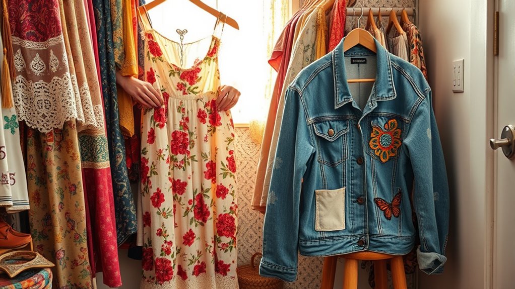 vintage thrifted boho fashion