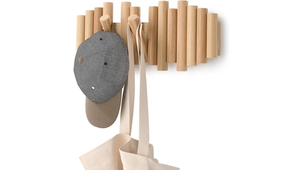 wall mounted rail hooks