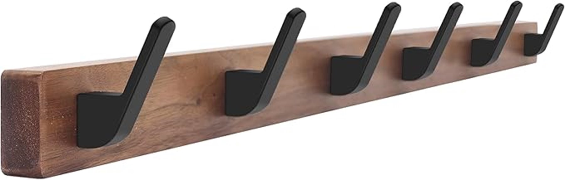walnut wall coat rack