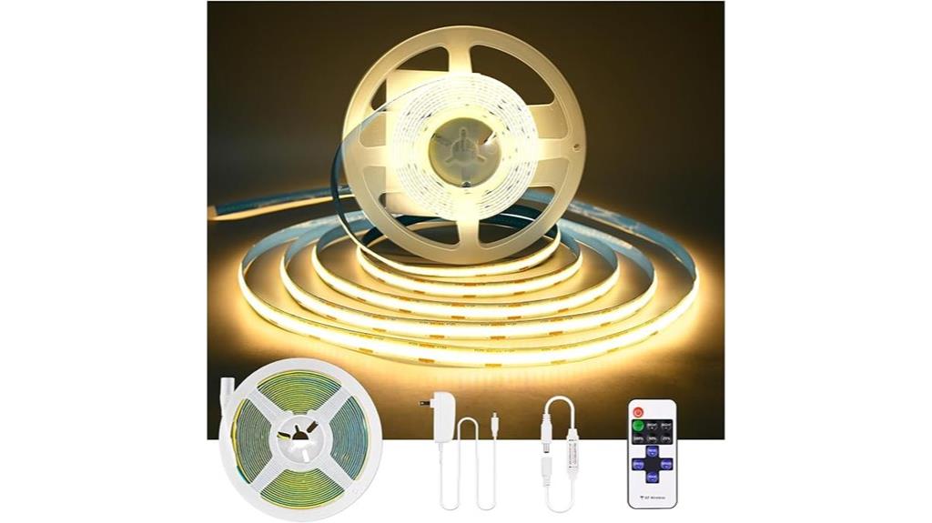 warm white cob led strip