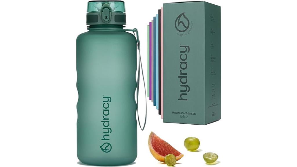 water bottle with time marker