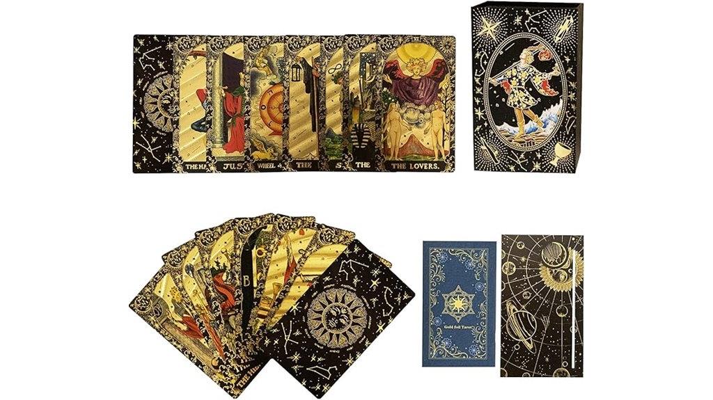 waterproof gold foil tarot