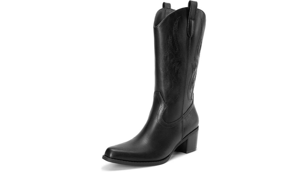western embroidery cowboy boots