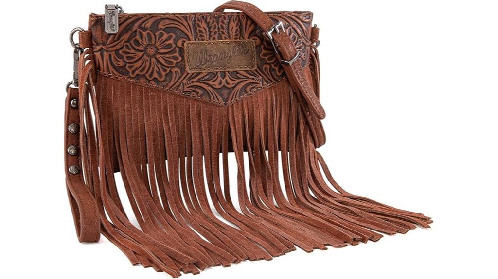 western fringe wristlet