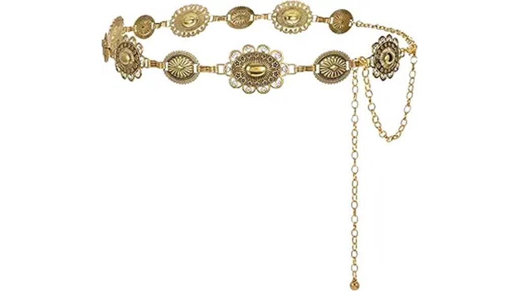 western metal concho belt