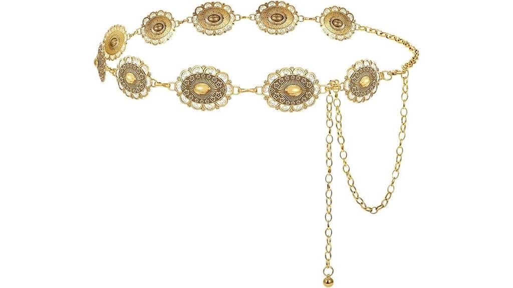 western style metal belt
