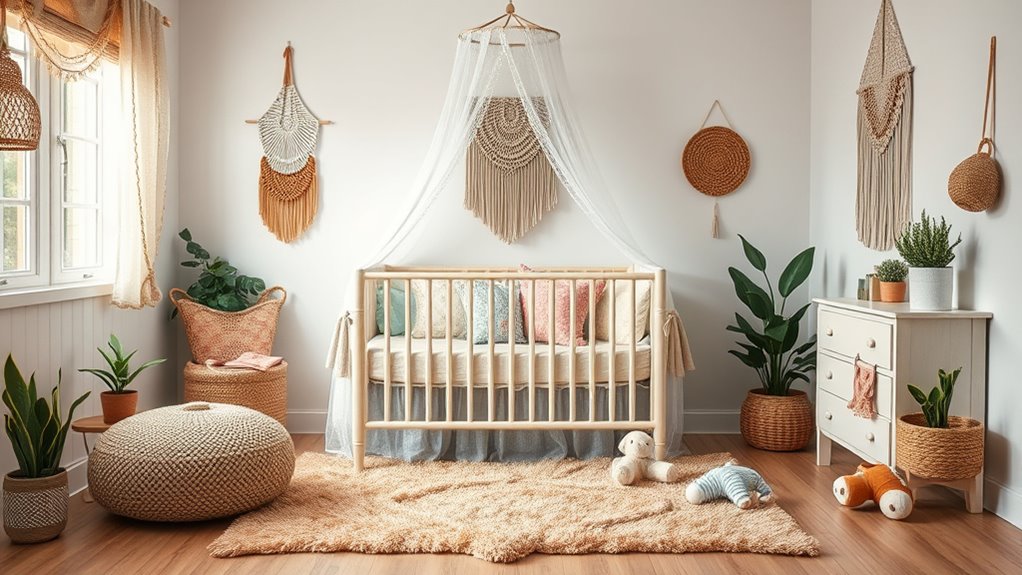whimsical warm boho nurseries
