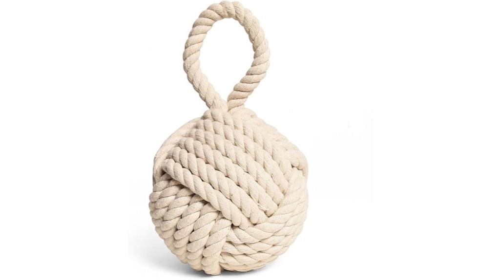 white 6 inch rope stopper
