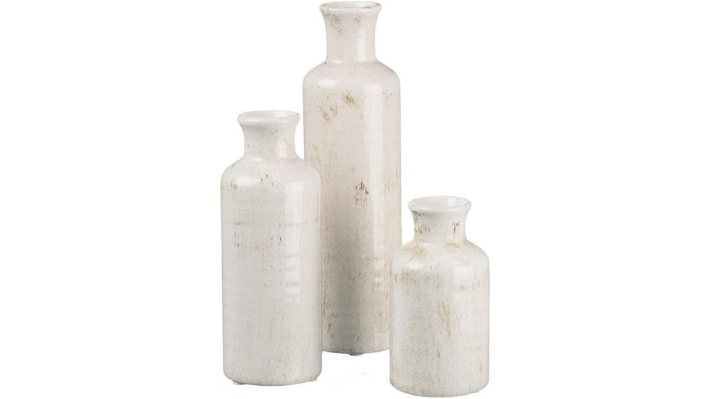 white ceramic farmhouse vase