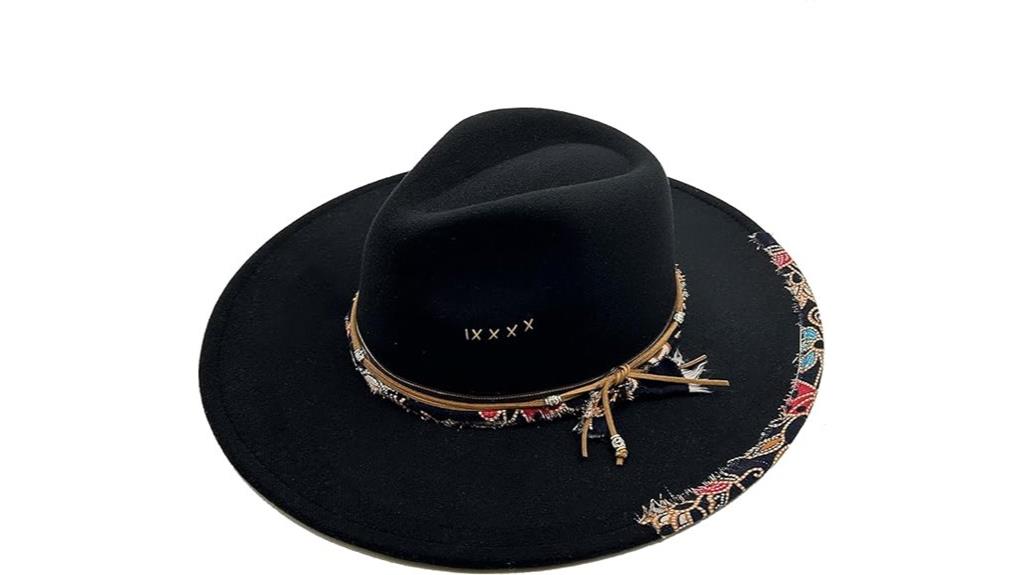wide brim felt panama hat