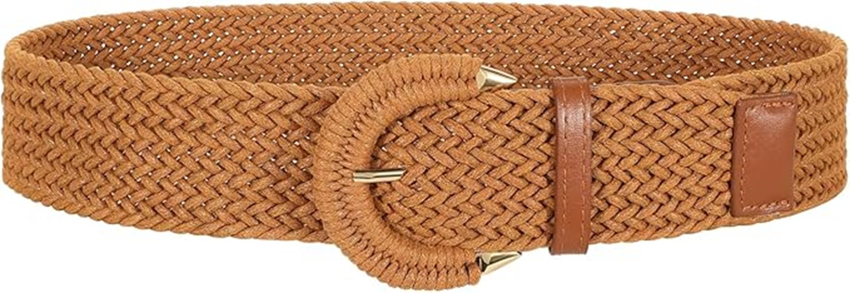 wide woven dress belt