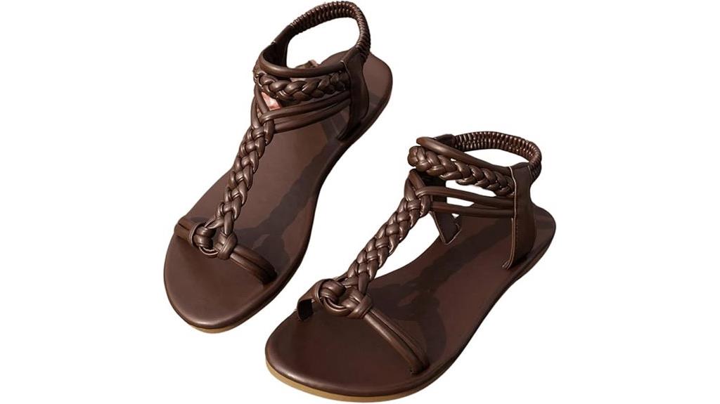 women s braided flat sandals