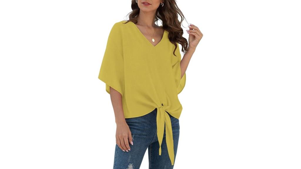 women s chiffon tie blouse