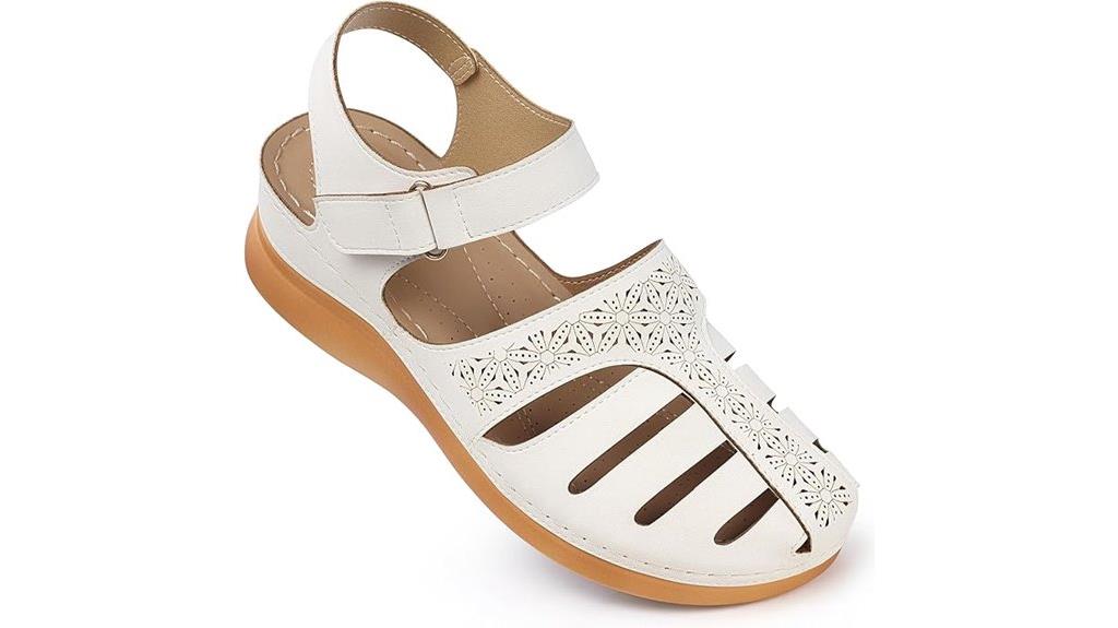 women s closed toe wedge sandals