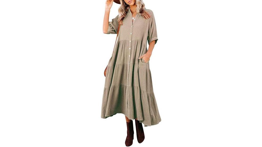 women s cotton half sleeve dress