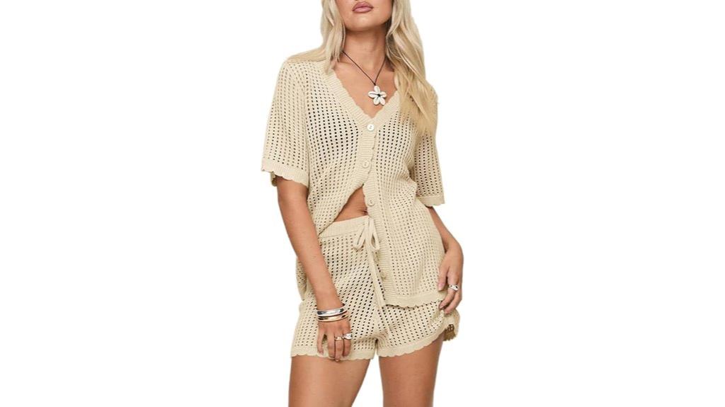 women s crochet swim coverup