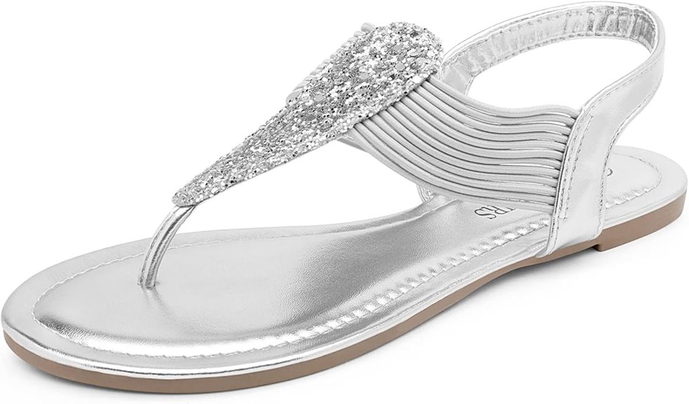 women s elastic strappy sandals