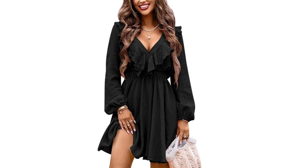 women s fall ruffle dress