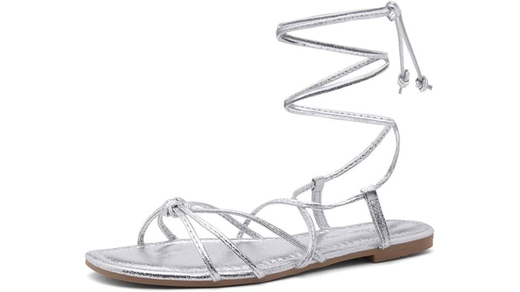 women s flat lace up sandals
