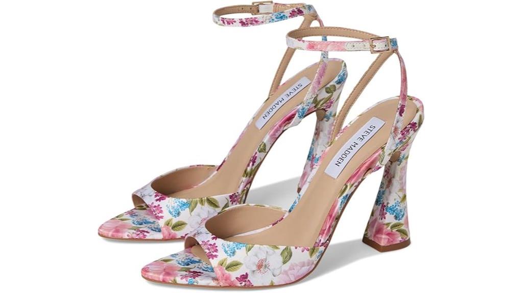women s floral heeled sandals