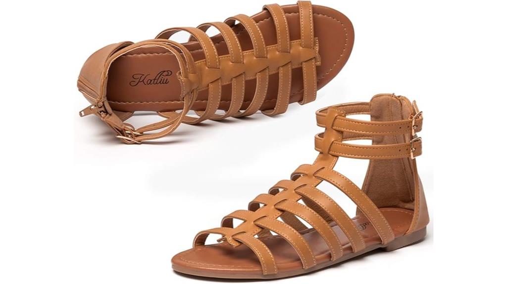 women s gladiator flat sandals