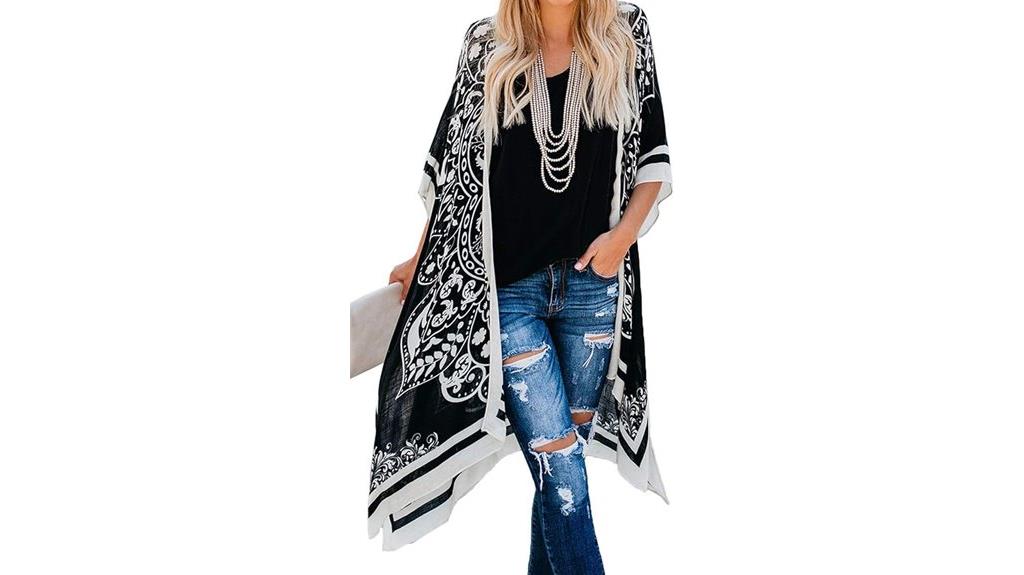 women s kimono beach coverup