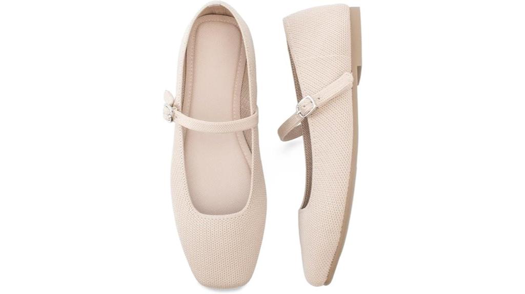 women s knit flat shoes